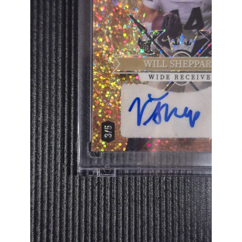 2024 Wild Card 5 Card Draw Will Sheppard #SD-WSA Joker Sparkle Auto /5 (RC) (AU) - Picture 8 of 8